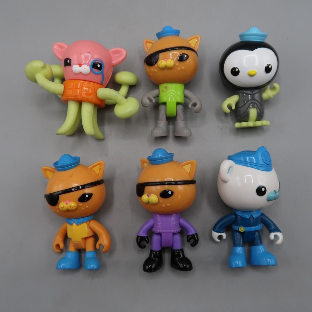 The Octonauts Professor Inkling Octo Peso Glow Kwazii Captian Figure lot mattel